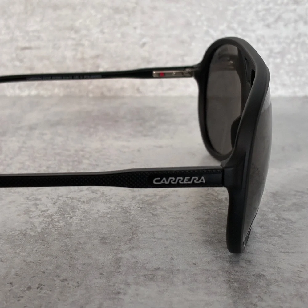 Carrera Men's Black Frame Sunglasses with Dark Lenses